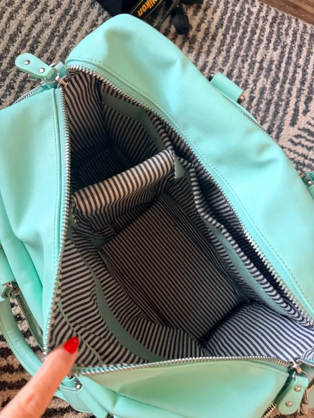 House of Flynn | Blue Mint Evermore Camera Bag | Photographer Tote w/ Dividers